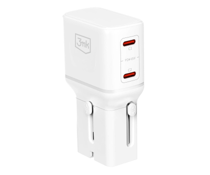 Ładowarka i akumulator 3mk incharge® Globe 45W™ 2C PD QC4+ PPS SCP AFC  US/EU/AUS/UK